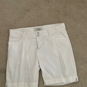 White Guess Jean shorts